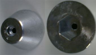 VT - 2 Nut Zinc - Deep Blue Yacht Supply