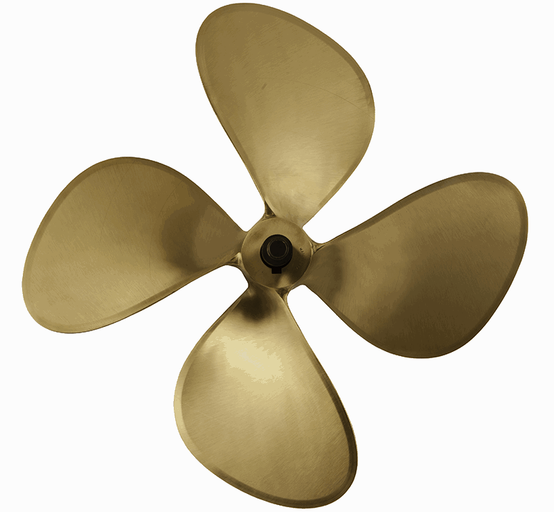 28 inch DynaQuad 4 Blade Bronze Prop - Deep Blue Yacht Supply