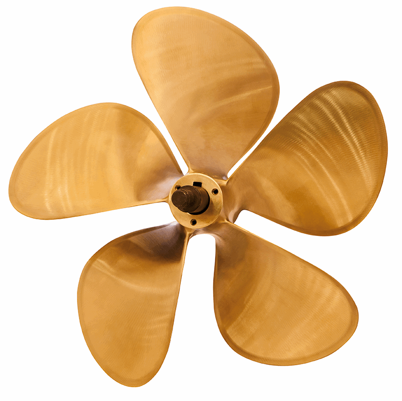 36 inch M - 500 5 Blade Bronze Prop - Deep Blue Yacht Supply