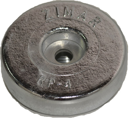 RP - 4 Round Plate Zinc - Deep Blue Yacht Supply