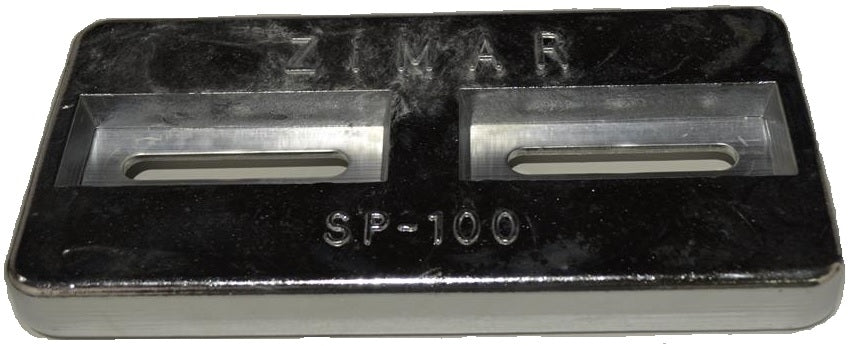 SP - 100 Divers Plate Bolt On Drilled Plate Zinc - Deep Blue Yacht Supply