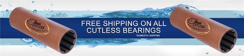 free shipping on non metallic cutlass bearings