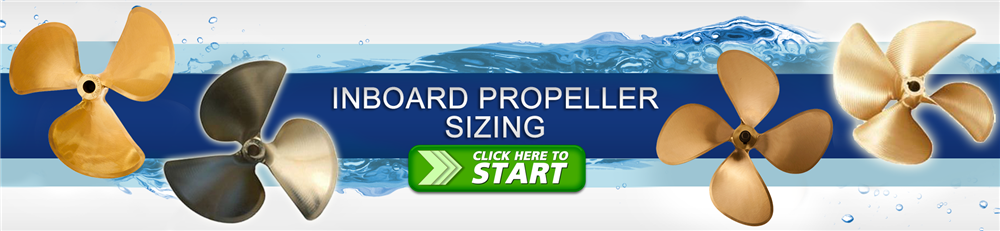 inboard boat prop sizing application