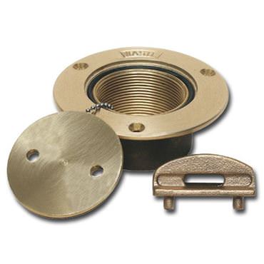 Bronze Pipe Deck Plates - Deep Blue Yacht Supply