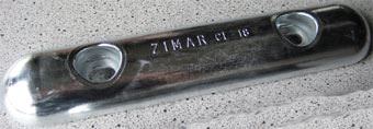 CL - 18 Bolt On Drilled Plate Zinc - Deep Blue Yacht Supply