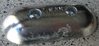 Z-20 Zimar Bolt On Drilled Plate Boat Zinc Anode