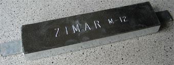 M-12S Zimar Weld On Plate Boat Zinc Anode