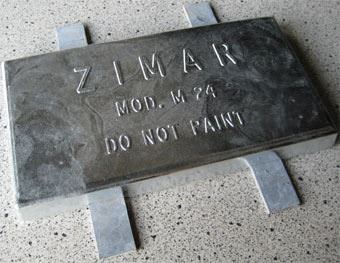 M-24HD Zimar Weld On Plate Boat Zinc Anode