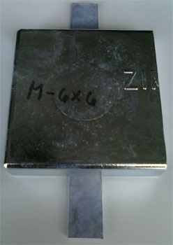 M - 6X6 Weld On Plate Zinc - Deep Blue Yacht Supply