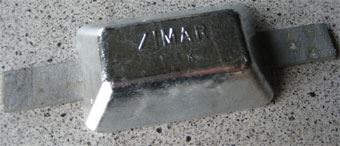 P-1.3K Zimar Weld On Plate Boat Zinc Anode