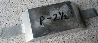 P-2.5K Zimar Weld On Plate Boat Zinc Anode