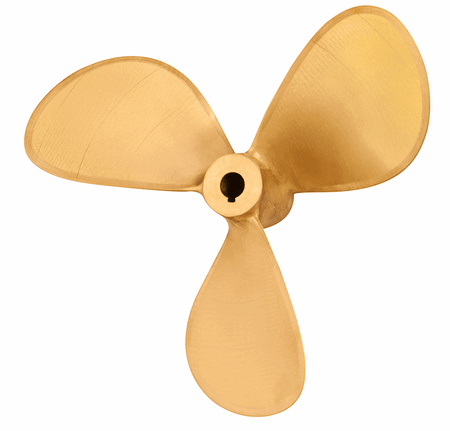 16 inch 3 Blade Sailer 3 Bronze Prop - Deep Blue Yacht Supply