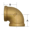 Picture of 00101025 90 Degree Bronze Elbows