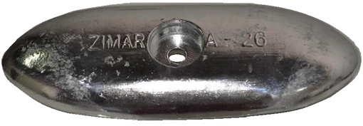 Picture of A-26 Bolt On Drilled Plate Zinc 