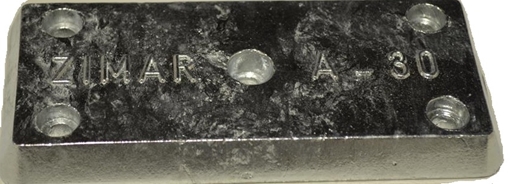 Picture of A-30 Bolt On Drilled Plate Zinc 