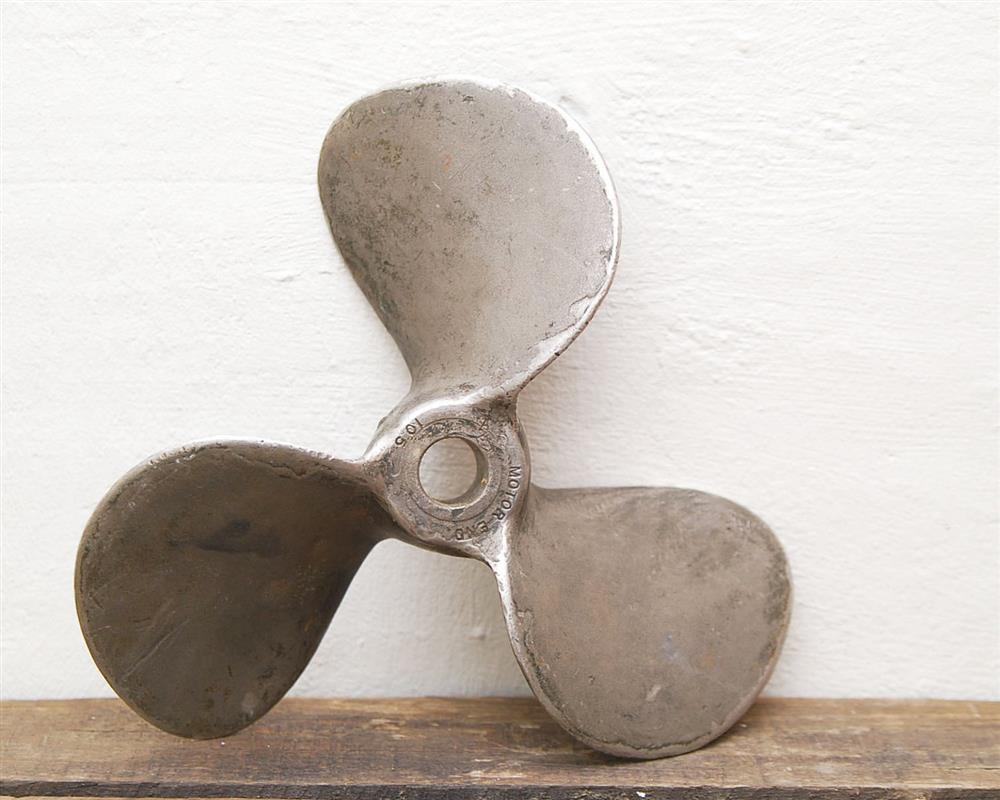 old boat propellers